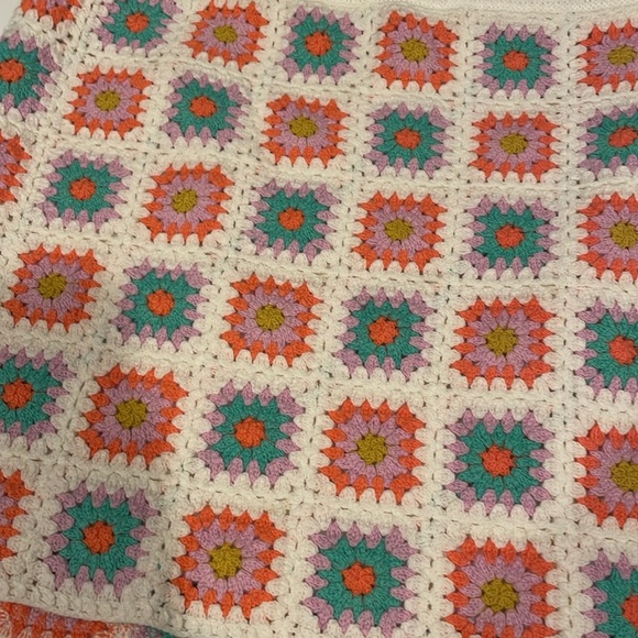 Grannysquare colorful skirt youth size 14 - Picture 2 of 5